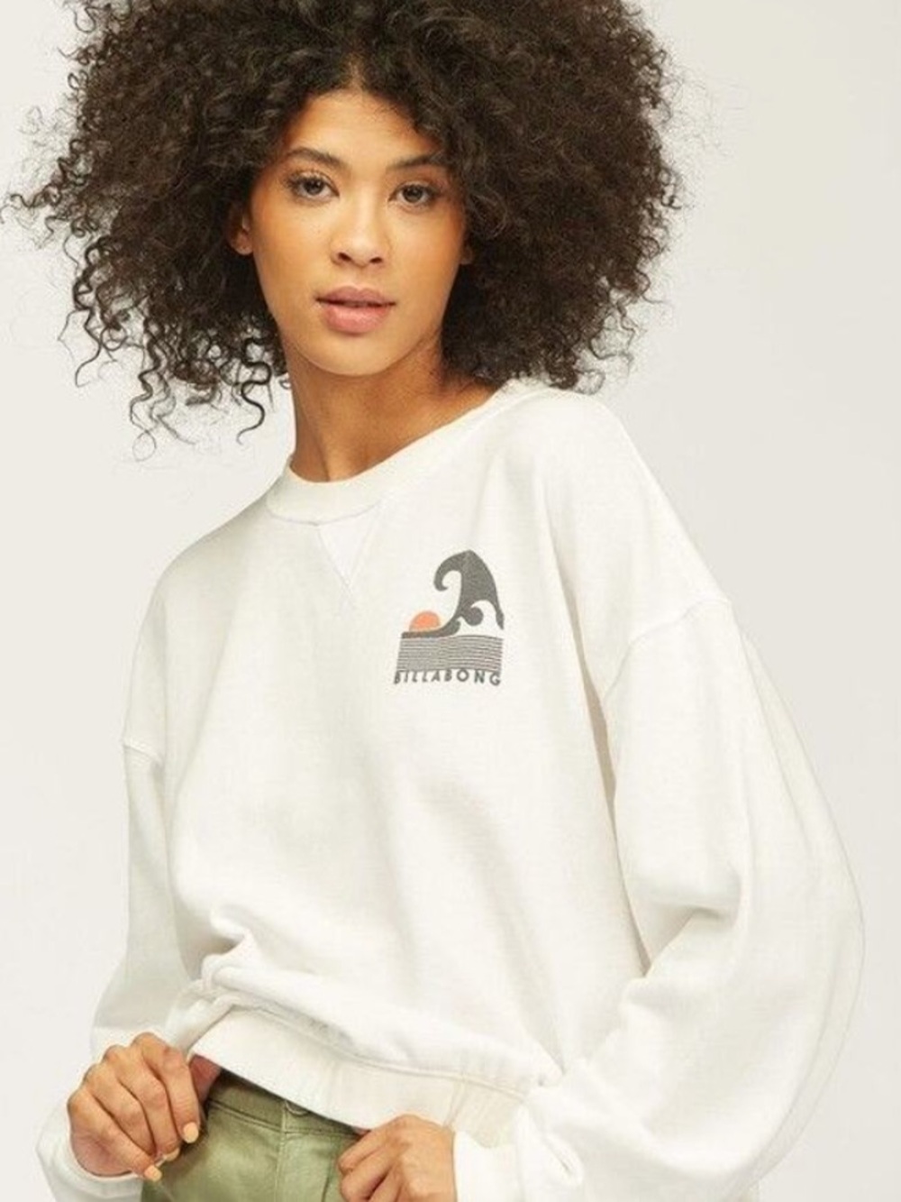 ❤️ Billabong Surf Big Wave Hawaii Crewneck Sweater Pullover Size Small NWT
